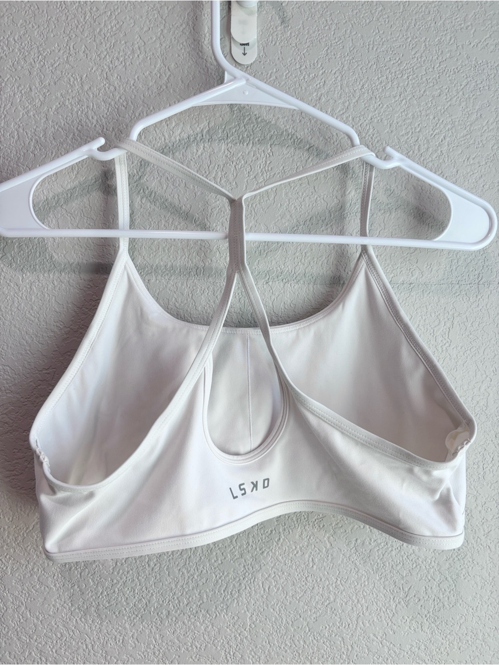 LSKD Racerback White Sports Bra XL - Picture 3 of 5